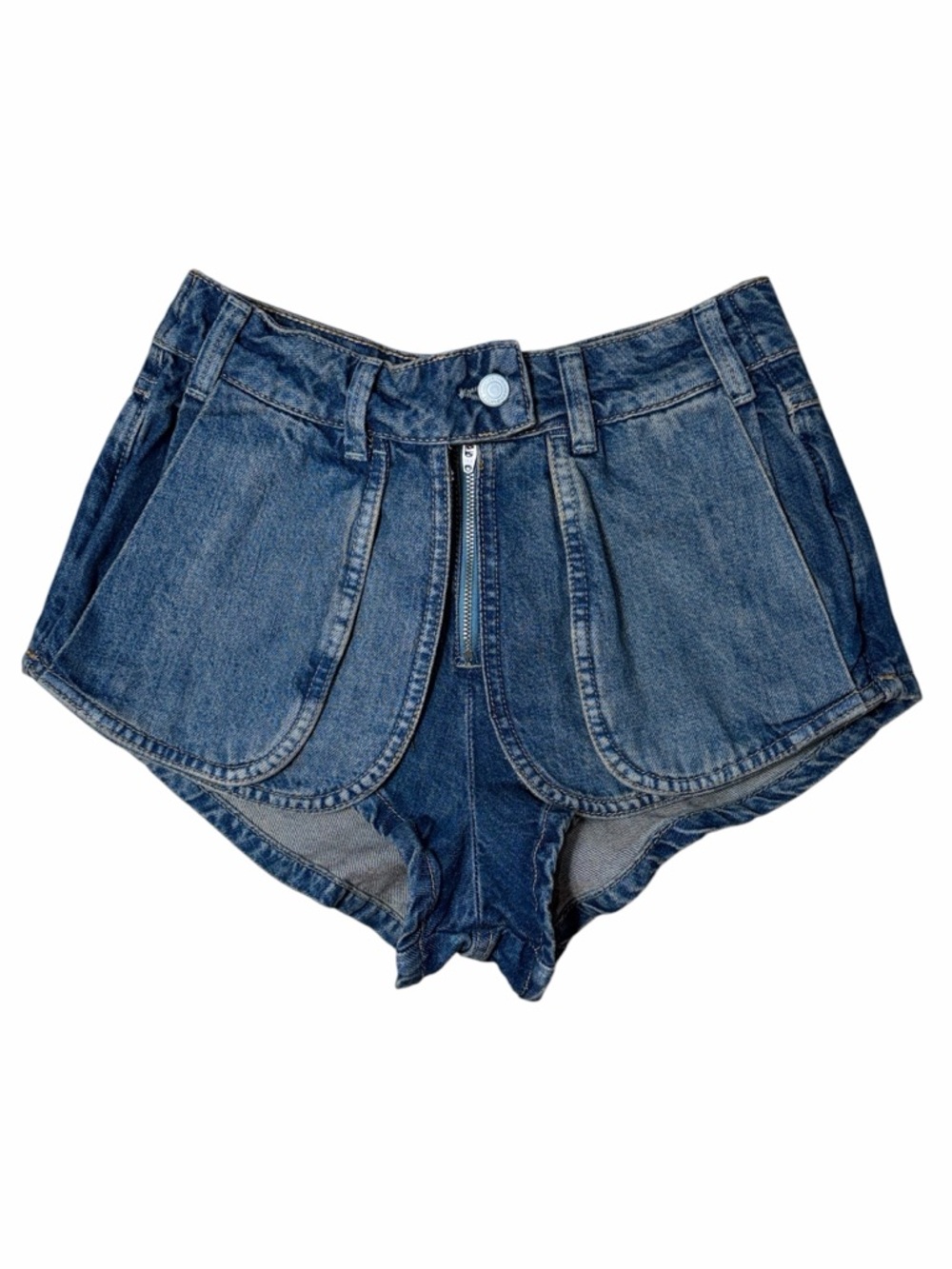 Free People We the Free Prince Street Micro Denim Shorts Womans 26 - Picture 2 of 8